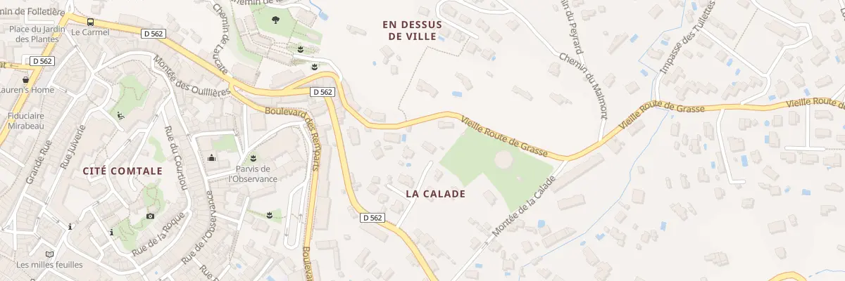 Plan du 254 Vieille Route de Grasse à Draguignan