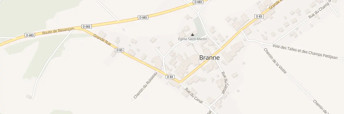 Plan du 4 Rue de l’Eglise à Branne