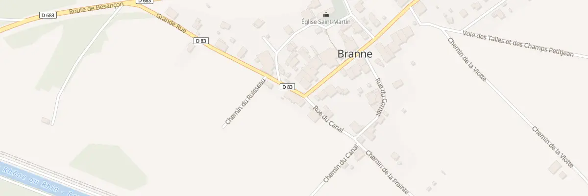 Plan du 6 Gr Grande Rue à Branne