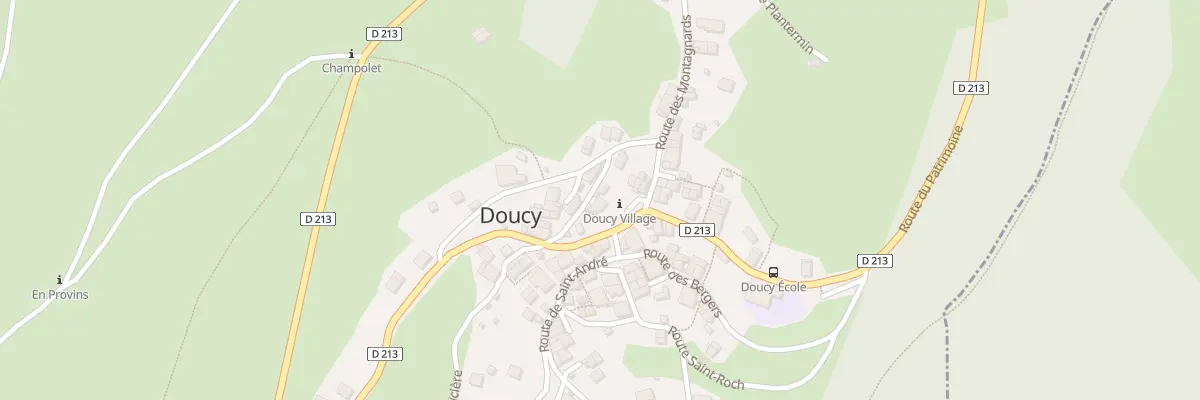 Plan du 5646 Doucy à La Léchère