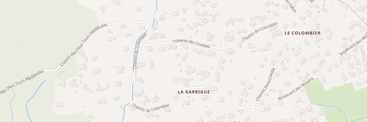 Plan du 325 Che du Colombier aux Arcs