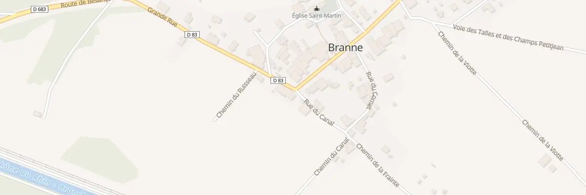 Plan du 6B Grande Rue à Branne
