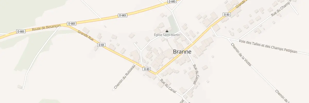 Plan du 6 Rue de l’Eglise à Branne