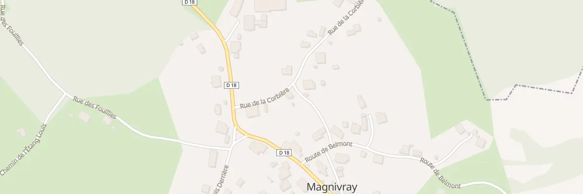 Plan du 7 Rue de la Fontenotte à Magnivray