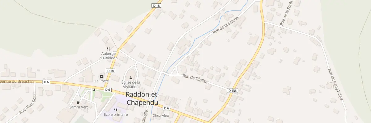 Plan du 4 Rue de la Scierie à Raddon-et-Chapendu