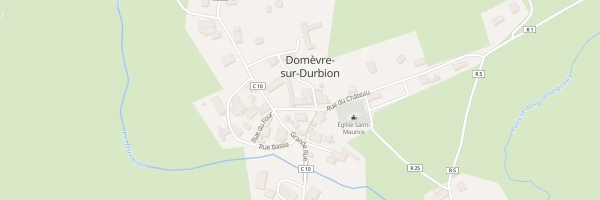 Plan du 1 Rue du Chateau à Domèvre-sur-Durbion
