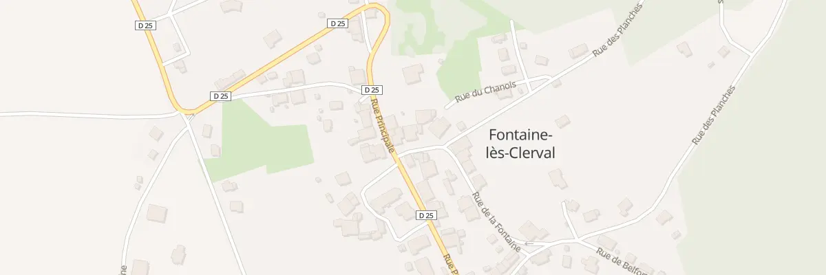 Plan du 1 Rue du Chanois à Fontaine-lès-Clerval