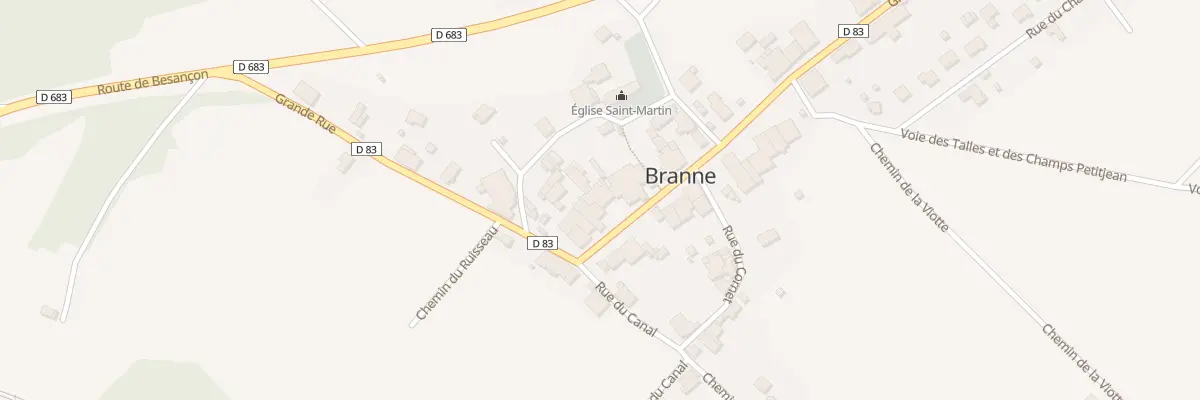 Plan du 17 Gr Grande Rue à Branne