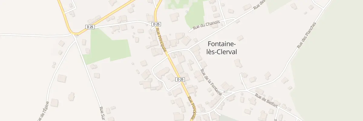 Plan du 18 Rue Principale à Fontaine-lès-Clerval