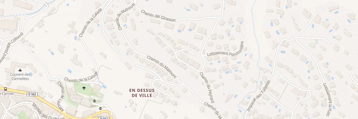Plan du 105 Che du Peyrard à Draguignan