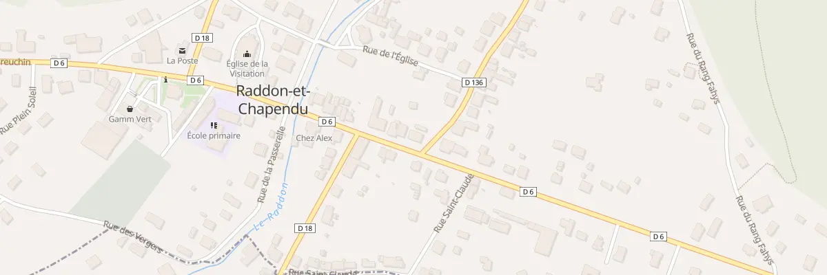 Plan du 17A Av des Vosges à Raddon-et-Chapendu
