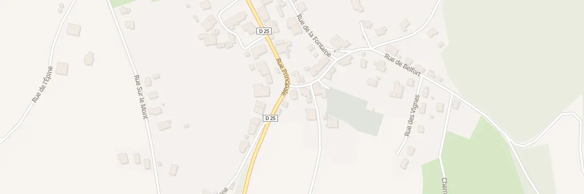 Plan du 2 Rue de Belfort à Fontaine-lès-Clerval