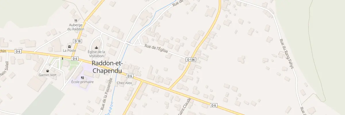 Plan du 12 Rue de l’Eglise à Raddon-et-Chapendu