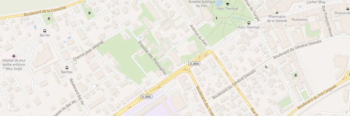 Plan du 21 Av du Gen de Gaulle à Thonon-les-Bains