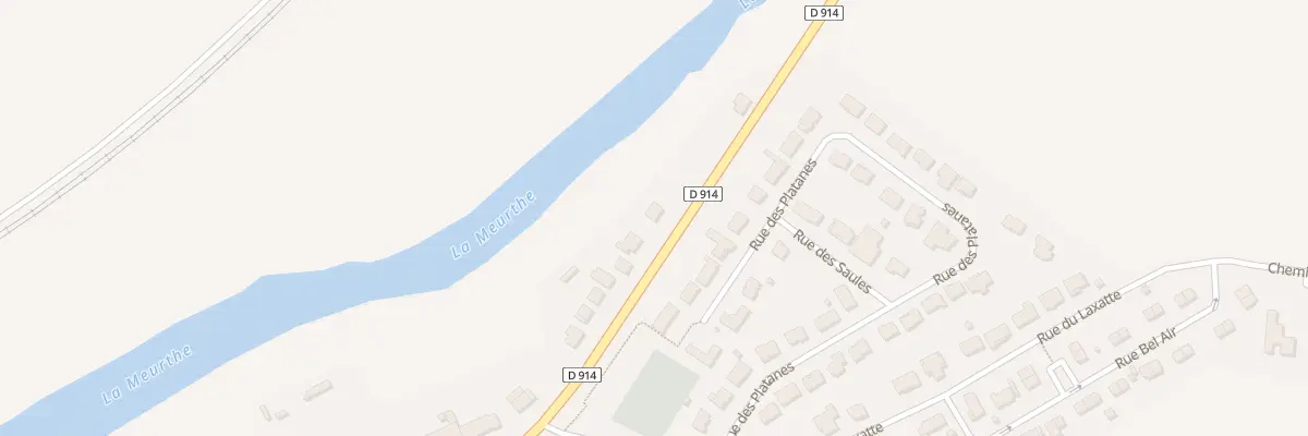Plan du 3 Rte de Lunéville à Rehainviller