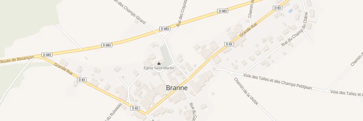 Plan du 11 Rue de l’Eglise à Branne