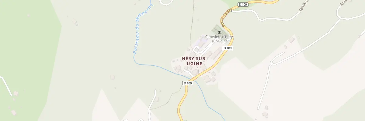 Plan du 9007 Hery sur Ugine à Ugine