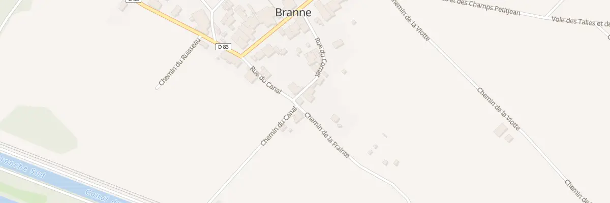 Plan du 2 Rue du Cornet à Branne