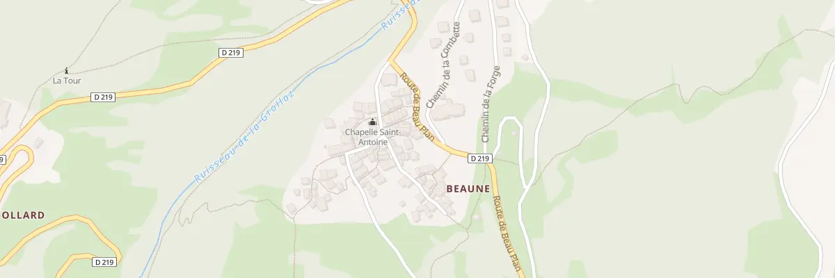 Plan du 88 Rte de Beau Plan à Saint-Michel-de-Maurienne