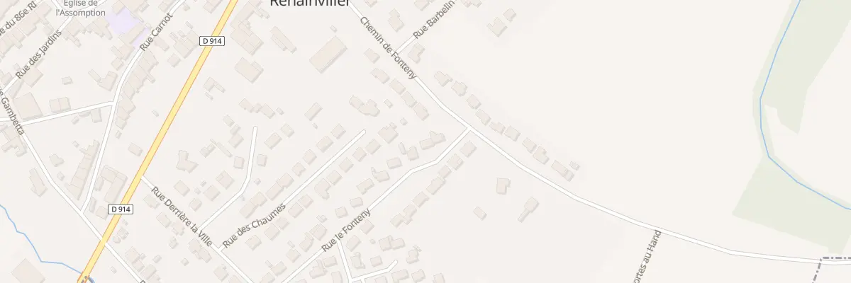 Plan du 12 Rue Le Fonteny à Rehainviller