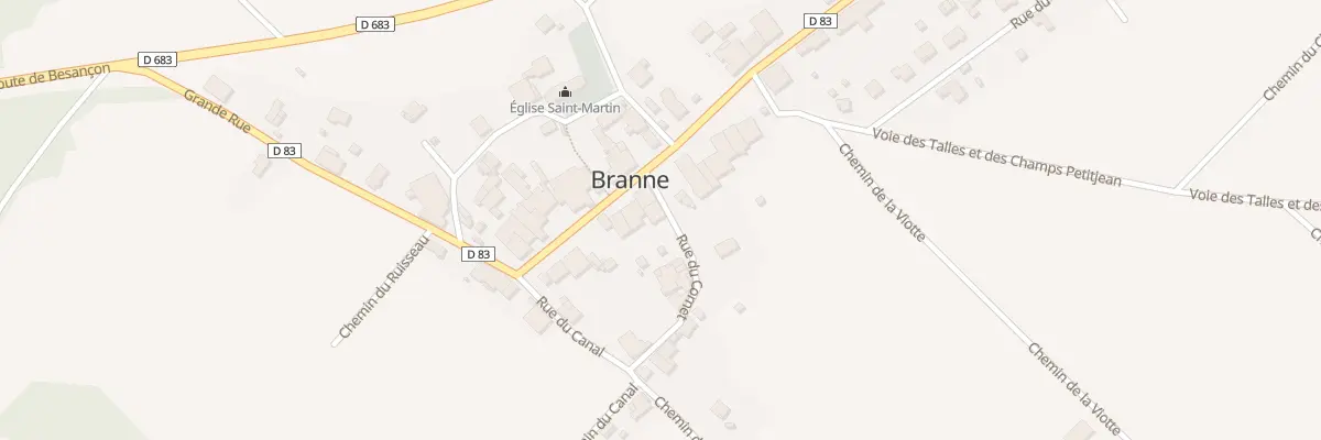 Plan du 5 Rue du Cornet à Branne