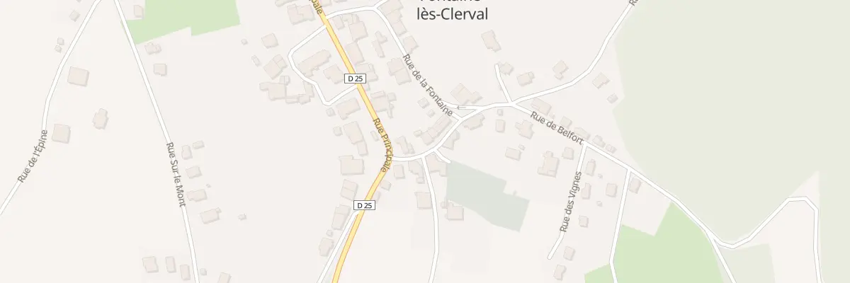 Plan du 1 Rue de Belfort à Fontaine-lès-Clerval