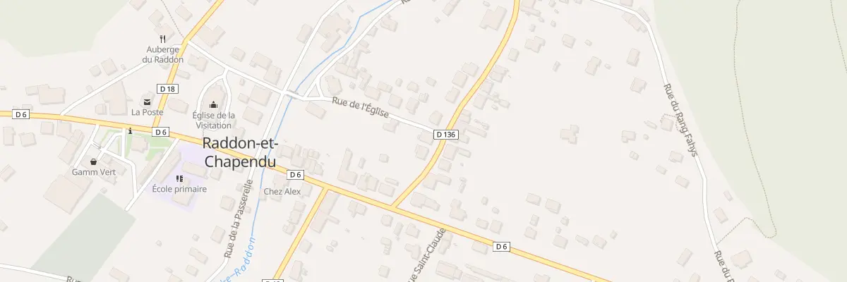 Plan du 3 Rue du Lt Colonel Boigey à Raddon-et-Chapendu