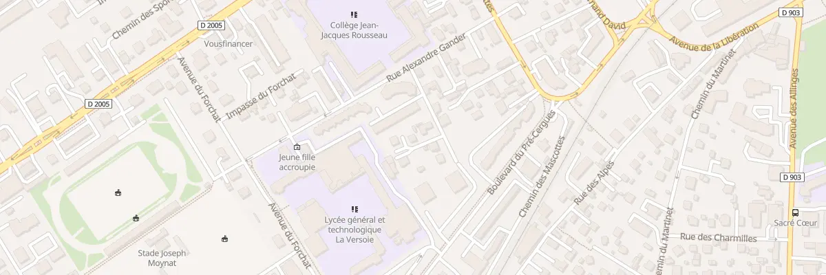 Plan du 5 All des Cyclamens à Thonon-les-Bains