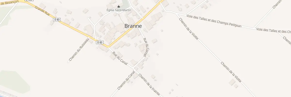 Plan du 3 Rue du Cornet à Branne
