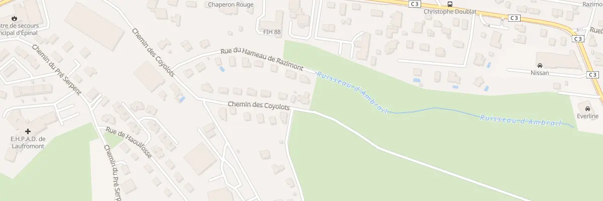 Plan du 19 Che des Coyolots à Épinal