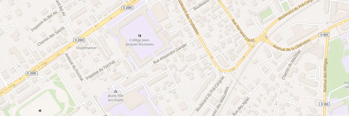 Plan du 8 Rue Alexandre Gander à Thonon-les-Bains