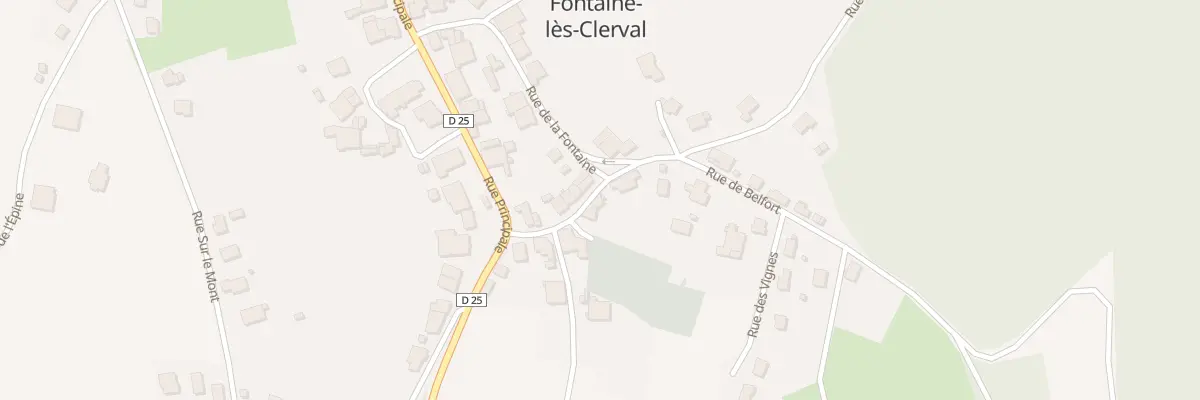 Plan du 10 Rue de Belfort à Fontaine-lès-Clerval