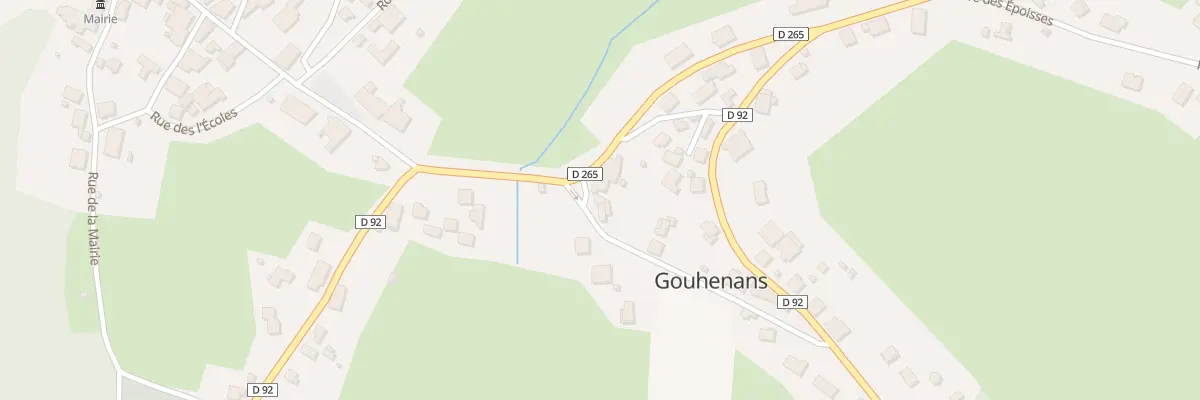 Plan du 1 Rue du Chêne à Gouhenans