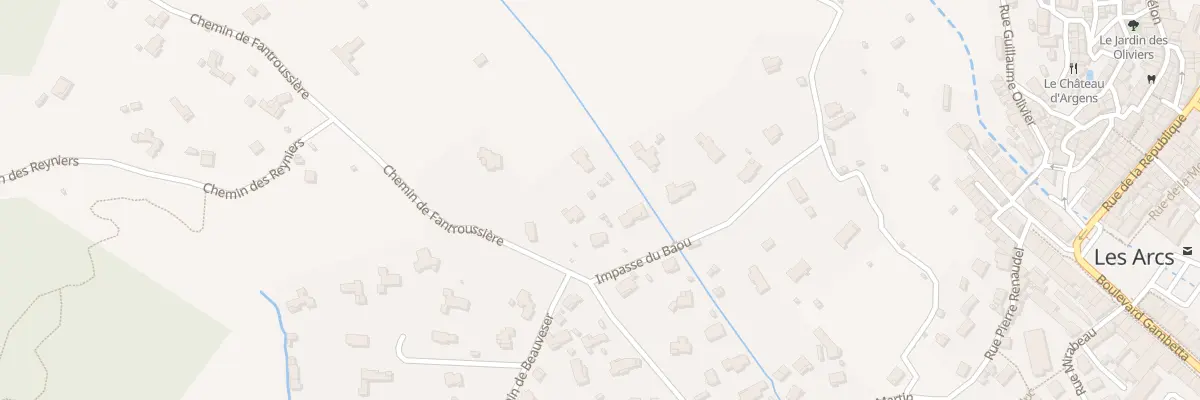 Plan du 40 Che de Fantroussiere aux Arcs