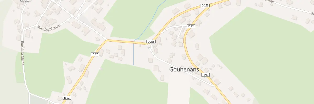 Plan du 3 Rue du Chêne à Gouhenans