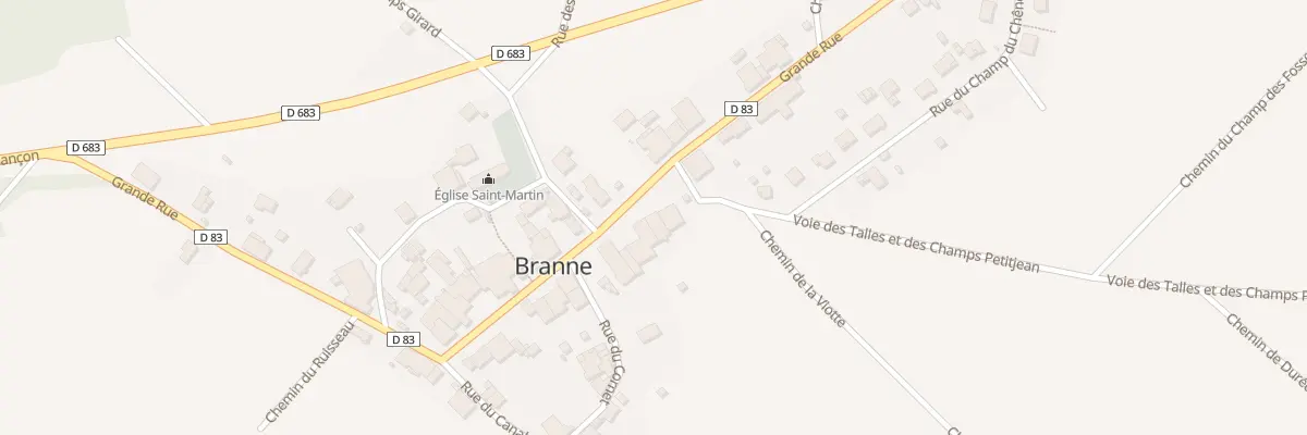 Plan du 24 Gr Grande Rue à Branne