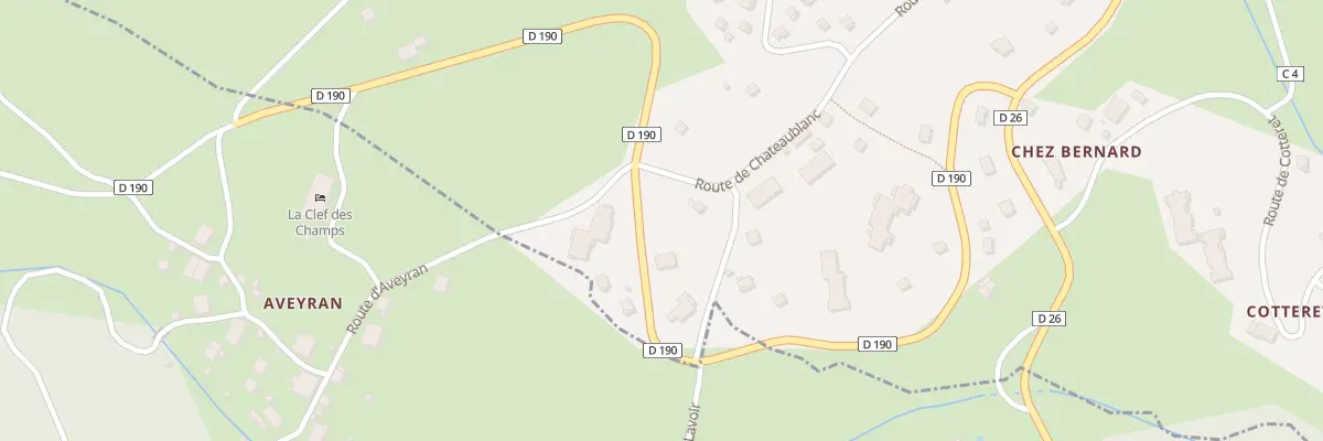 Plan du 895 Rte de Chateaublanc à Onnion