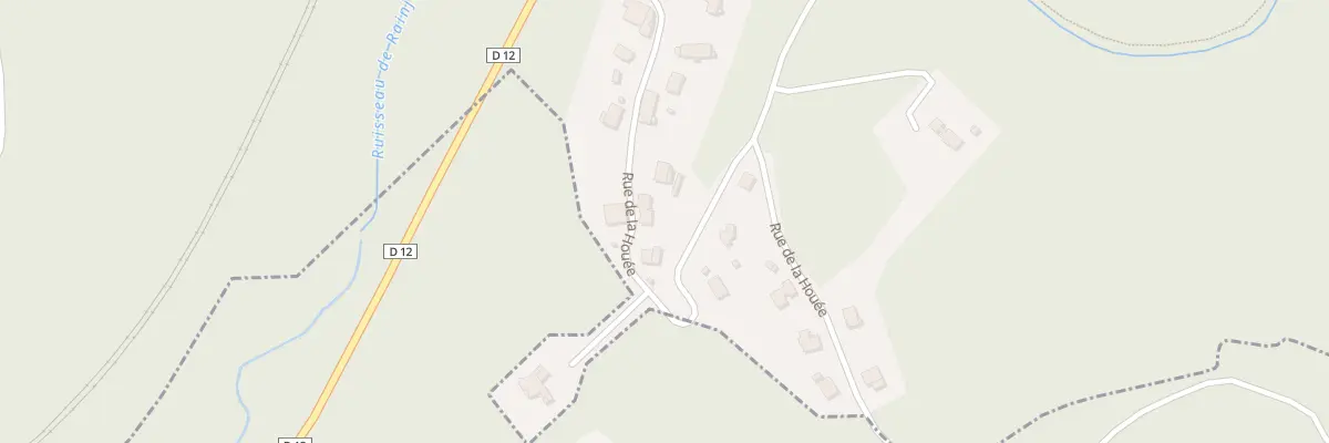 Plan du 445 Rue de la Houee à Dinozé