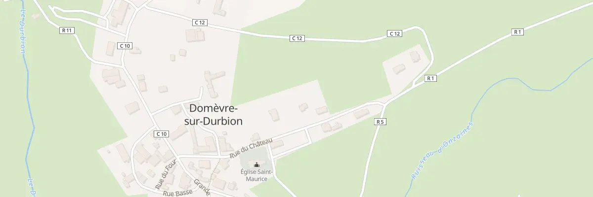 Plan du 9 Rue du Chateau à Domèvre-sur-Durbion