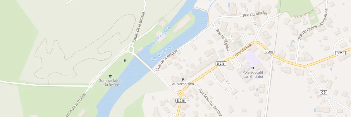 Plan du 3 Quai de la Reigne à Magny-Vernois