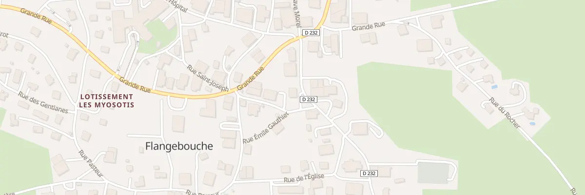Plan du 6 Rue du Gen de Gaulle à Flangebouche