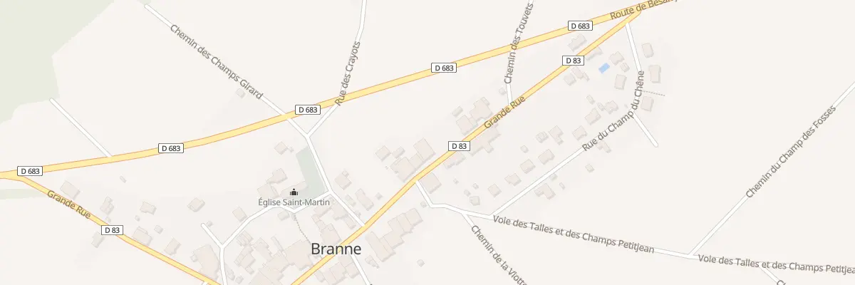 Plan du 29 Grande Rue à Branne