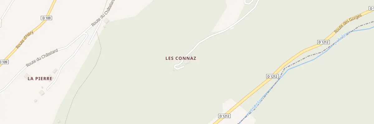 Plan du 9001 Les Connaz à Ugine
