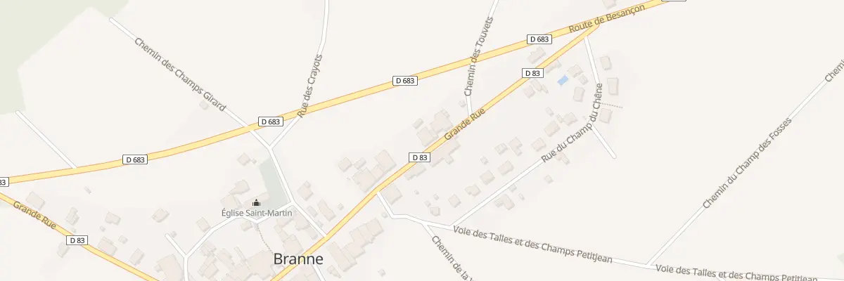 Plan du 31 Gr Grande Rue à Branne