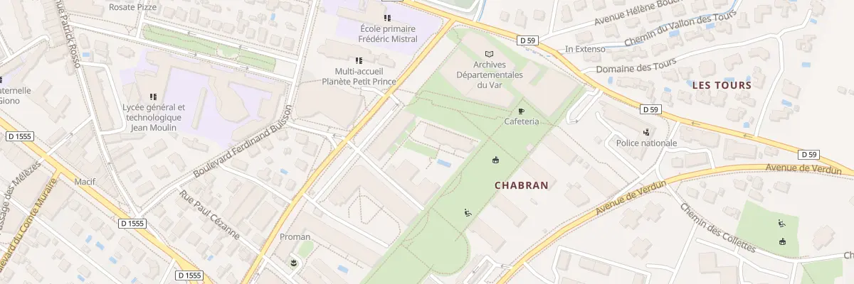 Plan du 167 Av 551 Eme Bataillon à Draguignan