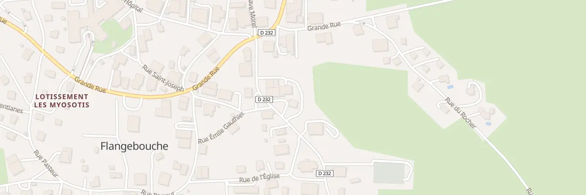 Plan du 3 Rue du Gen de Gaulle à Flangebouche