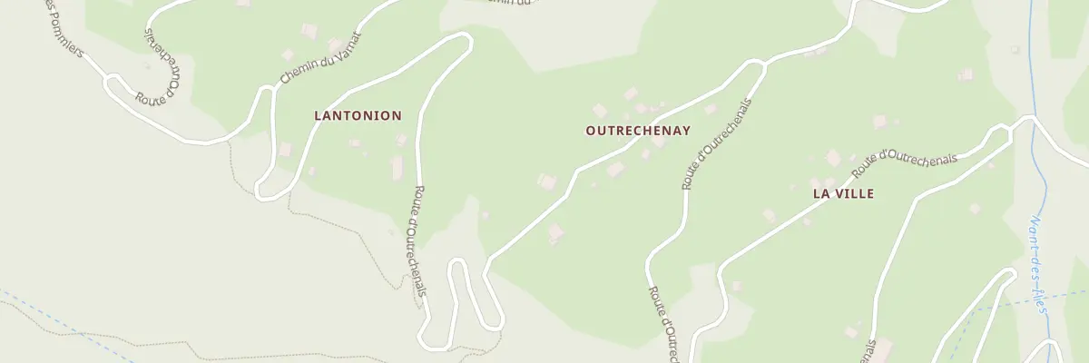 Plan du 3316 Rte d’Outrechenais à Queige