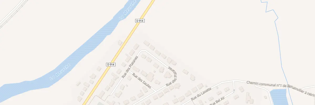 Plan du 37 Rue des Platanes à Rehainviller