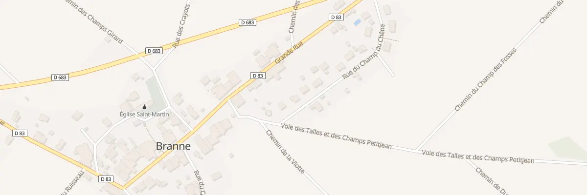 Plan du 5 Rue du Champ du Chene à Branne