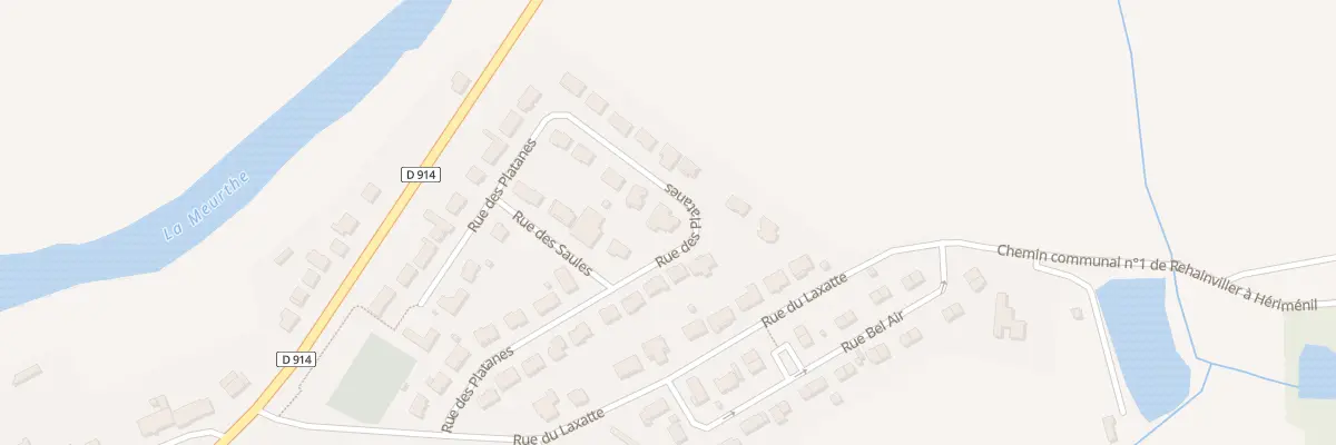 Plan du 14 Rue des Platanes à Rehainviller